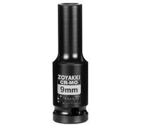 ZOYAKKI 1/2" Drive 9mm Deep 6 Pt CR-MO Metric Impact Socket for Axle Nuts