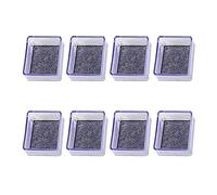 Zoyay Caps for Desk Feet Chair Leg Clear Silicone Caps with Felt Table Feet Pads Covers Furniture Caster Wooden Floor Protectors Prevent Scratches Square-Transparent_8pcs_80-80mm