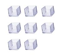 Zoyay Desk Feet Chair Leg Caps Clear Silicone Flexible Caps Table Feet Pads Covers Furniture Floor Rubber Protectors Transparent Anti-Slip Prevent Scratches Reduce Noise-Square(8pcs)_60*60mm
