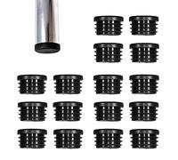 Zoyay Round Plastic Inner Plugs Rubber End Covers, Table Foot End Caps,Chair Leg Ribbed Inserts Desk Feet Stoppers Furniture Legs Pipe Plug Floor Protector-27mm_16pcs