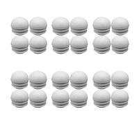 Zoyay White Round Plastic Inner Plugs Half Spherical Domed End Covers, Table Foot End Caps,Chair Leg Ribbed Inserts Desk Feet Stoppers Furniture Legs PVC Pipe Plug Floor Protector-24pcs_28mm
