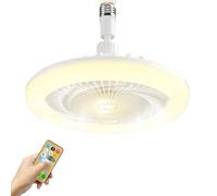 ZOYDP Ceiling Fans with Lights and Remote Control, 30w Ceiling Fan Light, E27 Base Screw, 3 Speeds, 3 Colors 3000K-6000K Dimmable, Timing, Fan Lights Ceiling for Bedroom, Living Room