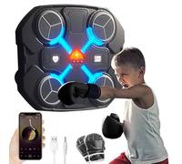 ZOYDP Music Boxing Machine Kids, Smart Music Boxing Machine with Gloves, Bluetooth Musical Boxing Machine, 3-Level Speed, Rechargeable, Boxing Machine Wall Mounted for Children Home Exercises