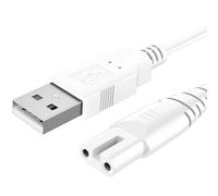 Zoye Charger for Skull Pitbull, USB Charger Cable Replacement Compatible with Skull Pitbull Electric Head and Face Shaver (White)