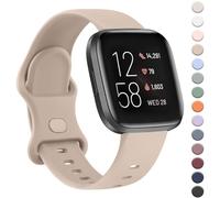 Zoye Strap Compatible with Fit bit Sense 2/Fit bit sense Strap,Fitbi t Versa 4/Versa 3 Straps Women Men,Soft Silicone Replacement strap for Fitbi t sense 2/versa 4/versa 3 (MilkTea)