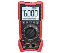 Zoyi Digital Multimeter Transistor Tester 20A, 6000 Count, True Rms Manual Ranging All-In-One Features Voltage Tester Zt-980E