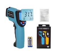 ZOYI Infrared Thermometer Digital Laser Temperature Gun 12:1, Non-Contact IR -50 °C to 550 °C Adjustable Emissivity °C/°F LCD Backlight, Data Hold, Alarm for Cooking, Pizza Oven, HVAC (GM550)