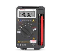 ZOYI VC921 Pocket Multimeter 4000 Count, True RMS Mini Multi Voltage Tester for AC/DC, Current, Resistance, Capacitance, Frequency, Diode, Continuity Voltmeter, Backlit Display