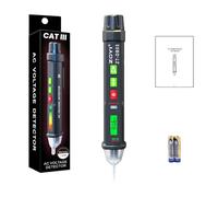 ZOYI ZT-DB03 Voltage Tester Non Contact Electric Tester Pen 48V-1000V/12V-1000V AC Dual Range Electrical Voltage Detector with Live Wire Break Point Test Flashlight Waterproof & Alarm