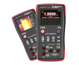 ZOYI ZT-R01 Thermal Imager Multimeter - Smart Auto-Range, True RMS 25,000 Counts, V.C.F, 32×32 IR Real-Time Camera -20-550 °C, Rechargeable, Data Storage & Online FW Update