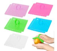 Zoyiancy 10 PCS Vegetable Brush, Silicone Potato Scrubber Brush, Flexible Kitchen Fruit Cleaning Tools with Handle for Washing Carrots, Mushrooms, Chopping Board, Dish