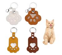 Zoyiancy 4 PCS Pet Hair Keepsake Box for Dog Cat, Personalized Storage Pouch Fur Memorial Keyring, Paw Shaped Keychain Pendant for Pet Commemorative