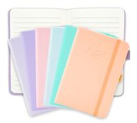 Zoyiancy A6 Journal Notebook, 6pcs Pocket Diary Notebooks, Small Mini Notepads 200 Pages for Writing School Home Business Office, Hardcover Diary Note Memo,14.5 x 9.5cm-6 colors