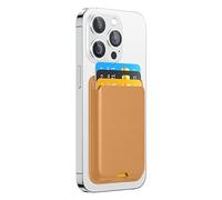 ZoyiNsgu Magnetic Wallet Card Holder intended for Apple iPhone with Magsafe, Wallet for iPhone 17 16 15 14 13 12 Pro Max Air Plus Mini Series, Mag 3 Safe Wallet Stick on for Phone Case, Yellow