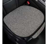 ZoylLa Car Seat Cushion for Fiat 500 500S 500E 500C 500L 500X Ranch Premium Linen All-Season Breathable Rear Seat Pad Back Seat Cover Anti-Slip Washable Wearresistant,1 front-Grey A
