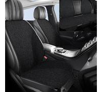 ZoylLa Car Seat Cushion for Fiat 500 500S 500E 500C 500L 500X Ranch Premium Linen All-Season Breathable Rear Seat Pad Back Seat Cover Anti-Slip Washable Wearresistant,7 seats in total-Black A
