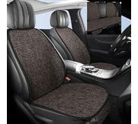 ZoylLa Car Seat Cushion for Fiat 500 500S 500E 500C 500L 500X Ranch Premium Linen All-Season Breathable Rear Seat Pad Back Seat Cover Anti-Slip Washable Wearresistant,7 seats in total-Brown A