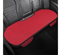 ZoylLa Car Seat Cushion for Fiat 500 500S 500E 500C 500L 500X Ranch Premium Linen All-Season Breathable Rear Seat Pad Back Seat Cover Anti-Slip Washable Wearresistant,1 back-Red A