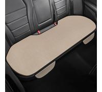 ZoylLa Car Seat Cushion for Fiat 500 500S 500E 500C 500L 500X Ranch Premium Linen All-Season Breathable Rear Seat Pad Back Seat Cover Anti-Slip Washable Wearresistant,1 back-Beige A