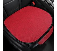 ZoylLa Car Seat Cushion for Fiat 500 500S 500E 500C 500L 500X Ranch Premium Linen All-Season Breathable Rear Seat Pad Back Seat Cover Anti-Slip Washable Wearresistant,1 front-Red A