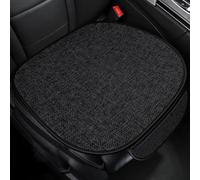ZoylLa Car Seat Cushion for Fiat 500 500S 500E 500C 500L 500X Ranch Premium Linen All-Season Breathable Rear Seat Pad Back Seat Cover Anti-Slip Washable Wearresistant,1 front-Black A