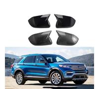 ZoylLa Replacement Side Mirror Cover Cap for Ford Explorer 2020 Durable ABS Wing Rearview Mirror Shell Protector Left Right Side Easy Installation,Black Style