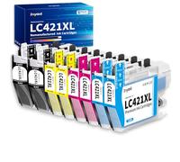 Zoyood LC421XL LC421 Ink Cartridges Replacement for Brother LC421XLVAL Ink | LC-421XL Compatible with Brother DCP-J1050DW MFC-J1010DW DCP-J1140DW DCP-J1800DW Printer (8-Pack)