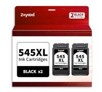 Zoyood PG-545XL Ink Cartridges Black Replacement for Canon 545XL Black Ink Cartridges PG545XL PG-545 for Canon Pixma TS3355 TS3350 TS3150 TS3100 MG3050 MG2550S MG2950 TR4550 TR4551 TR4650, 2-Black
