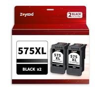 Zoyood PG-575XL PG-575 Ink Cartridge Black Replacement for Canon 575XL Black Ink Cartridge Compatible with Canon PIXMA TS3550i TS3551i TR4750i TR4751i TS3751i TS3752i TR4755i TR4756i, 2-Black
