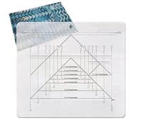 Zoyowoe Acrylic Quilting Ruler,Transparent Acrylic Flying Geese Quilting Ruler with Precise Scale | Professional System Sewing Tool for Sewing