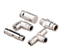 Zoyowoe Brass Slip Connectors for Misting,Leakproof Tight Fit Hardware,1/8 Inch Connectors for High Pressure Misting | for Agricultural Cooling Environmental Humidification
