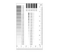 Zoyowoe Crack Width Ruler | Defect Detection Clear Scale Transparent - Crack Width Gauge for Cards | for Professionals Beginners Hobbyists Collectors Enthusiast