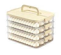 Zoyowoe Dessert Storage Carrier,4-Layer Food Fresh-Keeping Box with Handle,Food Storage Container - for Home Farmhouse Kitchen Dining Room Picnic Camping Dumplings Biscuits Cheese Snack
