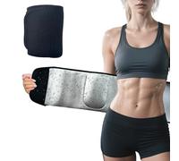 Zoyrin Waist Trainer 130CM for Women Men Weight Loss Long Sweat Belt with Phone Pocket,Adjustable Waist Trainer Sauna Effect Fat Burner Exercise Belt,Sport Girdle for Fitness (Black, 130CM)