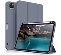 ZOYU Case for 11 inch iPad Pro 4th/3rd Generation 2022/2021, Trifold Stand Protective Case with Pencil Holder, Auto Sleep/Wake, Soft Slim TPU Back Cover, for iPad 11" Pro 2nd 1st Gen 2020 2018- Purple