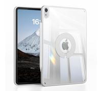 ZOYU Case for iPad Air 11 Inch M4 /M3/M2 (2026/2025/2024), Air 5th/4th Gen 10.9 Inch (2022/2020), Shockproof Cover with Powerful Magnetic Adsorption Clear Back Shell,Supports Touch ID, Light Grey