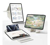 ZOYU Dynamic Case for iPad Air 11 Inch M4 /M3/M2 (2026/2025/2024), Air 5th/4th Gen 10.9 Inch (2022/2020), Powerful Magnetic Attachment, Multiple Viewing Stand Shell, Auto Wake/Sleep, Cream White