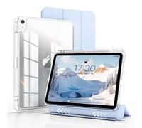 ZOYU Hybrid Case for iPad Air 11 Inch M4 2026 8th /M3 2025 7th/6th Generation M2 2024, Air 5th/4th Gen 10.9 Inch 2022/2020, 2 in 1 Detachable Cover with Clear Hard Back Auto Wake/Sleep, Sky Blue