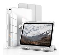 ZOYU Hybrid Case for iPad Air 11 Inch M4 2026 8th /M3 2025 7th/6th Generation M2 2024, Air 5th/4th Gen 10.9 Inch 2022/2020, 2 in 1 Detachable Cover with Clear Hard Back Auto Wake/Sleep, Light Gray