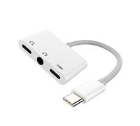 zoyuzan CD-uk-054-tp-tp+3.5+tpUSB-C to 3.5mm Headphone Adapter(3in1) Compatible for Samsung Galaxy Apple iPhone15 Pro Max Plus iPad Pro Air LG Pixel Charging Cable Charger Dongle Cord DAC