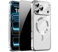ZOZDOKG Magnetic for iPhone 17 Pro Case, Clear Silver