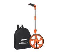 Zozen Distance Measuring Wheel with Marking Flags, Measure Wheel Collapsible Industrial Measuring Wheel in Feet and Inches with Carrying Bag