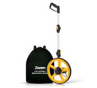 Zozen Measuring Wheel, Folding Portable Distance Measuring in Feet, Double Collapsible | One Key to Reset/Kickstand to Keep Stand/Starting Point Arrow and Cloth Carrying Bag, [0-9,999 Ft].