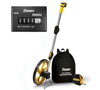 Zozen Measuring Wheel in Meters, Foldable Meters Measure Wheel, Metric Units [Up to 9,999m], Meter Measurement Wheel with Backbag