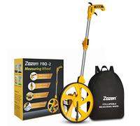 Zozen Professional Measure Wheel, with Brake & Handle Reset - Advanced Collapsible/Mechanical, Distance Measuring Wheel in Feet [Up To 10,000Ft], with Cloth Carrying Bag.