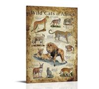 ZOZO HOUSE African Mammals Wild Cat Picture Poster 16 x 24 Inches (40 x 60 cm)