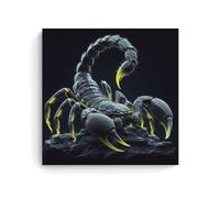 ZOZO HOUSE Black Scorpion Art Poster Wall Art 12 x 12 Inch (30 x 30 cm)