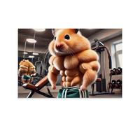 ZOZO HOUSE Fitness Expert Little Mouse Poster Decoration 08 x 12 Inches (20 x 30 cm)