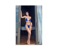 ZOZO HOUSE Girl in A Blue Bikini Standing in The Doorway Picture Print 24 x 36 inches (60 x 90 cm)