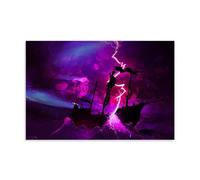 ZOZO HOUSE Ocean Storm Hits The Ship Picture Print 12 x 18 Inches (30 x 45 cm)